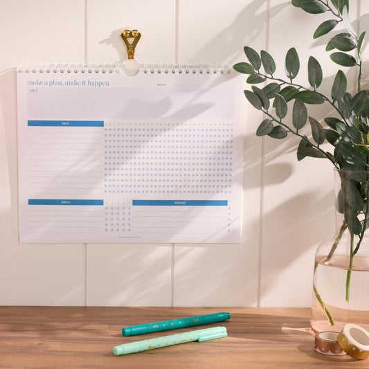 INSPIRED BY ERIN CONDREN Habit Tracker Wall Calendar, 8.5 x 11 Inch Monthly Hanging Habit Tracker with Motivational Layouts, 12 Month Goal Setting Calendar for Daily Habit Tracking and Organization