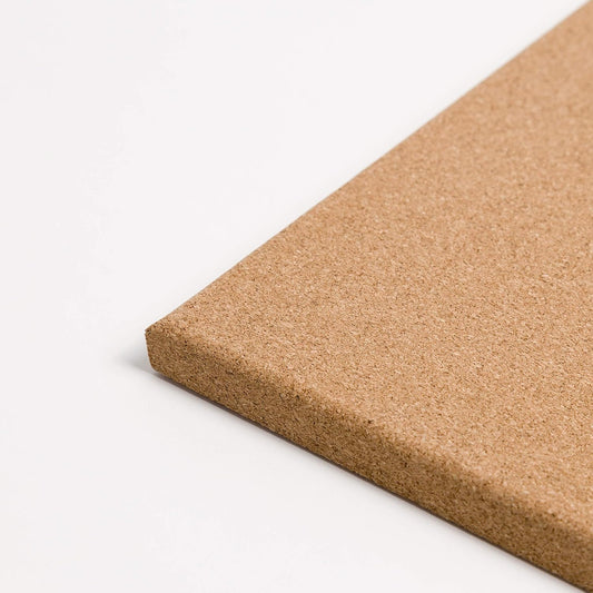 U Brands Cork Canvas Bulletin Board, 14" x 14" Inches, Frameless (463U00-04)
