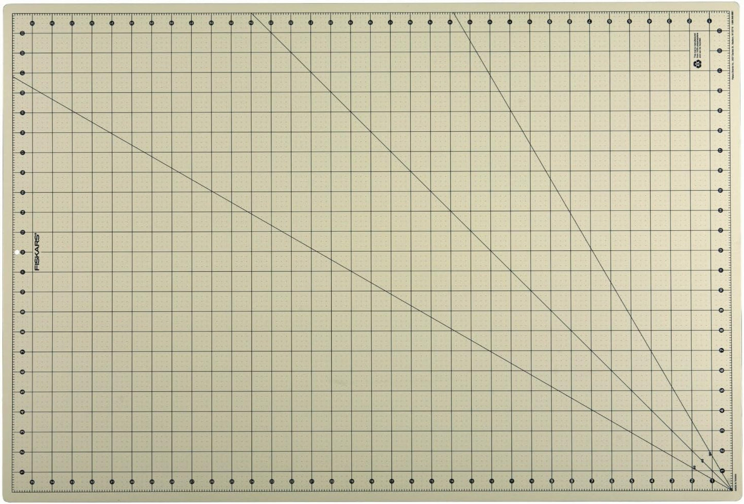 Fiskars Self Healing Eco Cutting Mat with Grid for Sewing, Quilting, and Crafts - 24" x 36” Grid