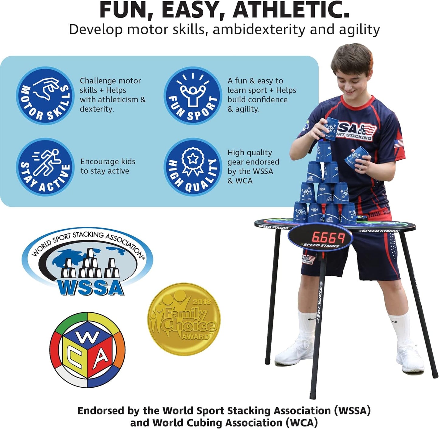 Speed Stacks G5 Timer | Official Sport Stacking and Cubing Association Timer | Accuracy to 0.001 Seconds, Batteries Included