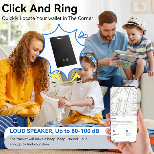 Wallet Finder for Android, Wallet Tracker Card Google Certified, 1.8mm Thin Wireless Rechargeable Bluetooth Item Locator, IP68 Waterproof Smartcard Tracker Tag for Google Find Hub App(Android Only)