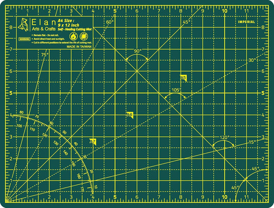Elan Cutting Mat 36x72 Green, Extra Large Self Healing Cutting Mat 36 x 72 Inch, 5-Ply Craft Board Green, Hobby Board for Sewing and Quilting