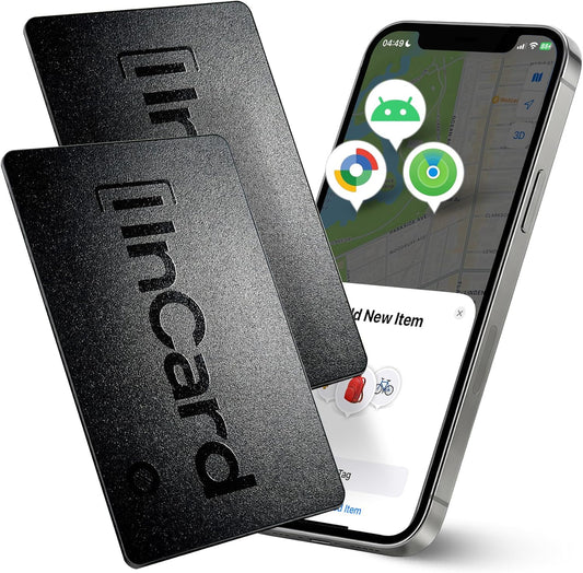 Wallet Tracker Card for Both Google’s Find Hub and Apple Find My, 5 Years Battery Life Ultra-Thin Android Tracker Card, IP68 Waterproof Wallet Finder for Passport, Purse,Gags,1 Pack