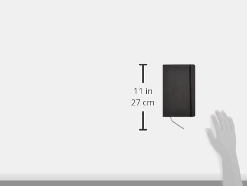 Amazon Basics Classic Grid Notebook for Writing and Note Taking, Hardcover, Graph Ruled, 240 Pages, 5" x 8.25", Black
