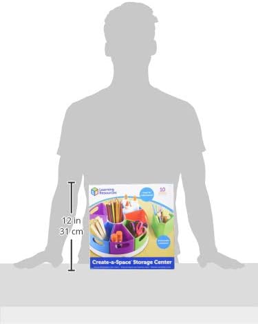 Learning Resources Create a Space Storage Center - Toy Desk Organizer, Classroom Workspace Must Haves, Homeschool Organization, Arts & Crafts , Caddy, Office & Teacher Supplies