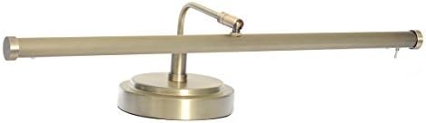 Cocoweb Adjustable LED Upright Piano Desk Lamp in Black with Brass Accents - PLED101D