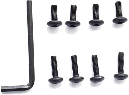 MySit Office Chair Armrest Replacement Arm Pads Univeral 4" Mounting Hole (Set of 2) Black