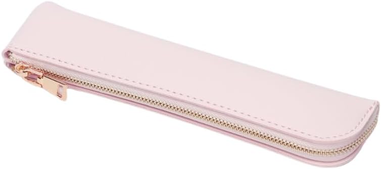 Canvas Pencil Case Small Pencil Pouch Slim Lightweight Pen Case Holder Cute Zipper Bag for School Office