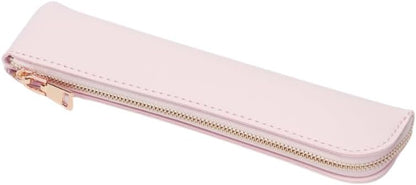 Canvas Pencil Case Small Pencil Pouch Slim Lightweight Pen Case Holder Cute Zipper Bag for School Office
