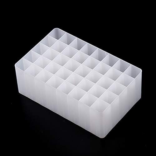 Chris.W 2 Pack 40-Slot Art Markers Pen Holder Desk Stand Organizer Storage Tray Marker Empty Storage Pack(Clear)