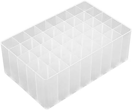 Chris.W 2 Pack 40-Slot Art Markers Pen Holder Desk Stand Organizer Storage Tray Marker Empty Storage Pack(Clear)