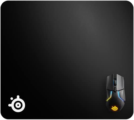 SteelSeries QcK Gaming Mouse Pad - XXL Cloth - Peak Tracking and Stability - Esports Mousepad - Never-Slip - Full Desk Coverage