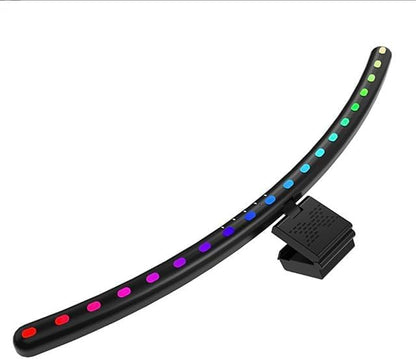 RGB Music Sync Monitor Light Bar for Curved Monitors 24-27 Inch - Touch Control USB Powered Screen Light with Eye Care