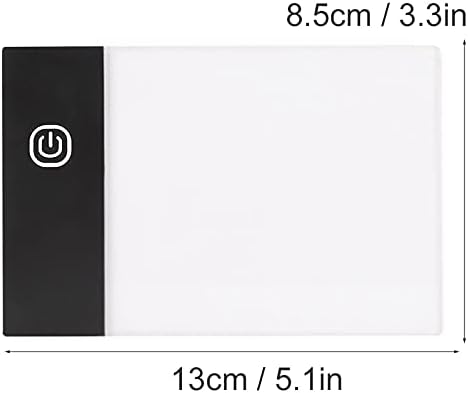 A6 Light Pad for Tracing, Ultra-Thin USB LED Light Box for Drawing, Sketching, Animation, and Diamond Painting, Dimmable Brightness Copy Board for Artists and Kids