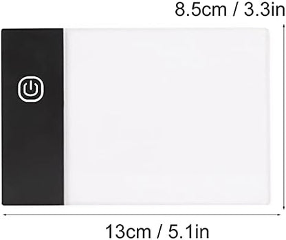 A6 Light Pad for Tracing, Ultra-Thin USB LED Light Box for Drawing, Sketching, Animation, and Diamond Painting, Dimmable Brightness Copy Board for Artists and Kids