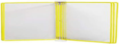 Wall Mount Reference Display System, Document Display Holders a4 with 5 Panels and 10 Pockets for 35 * 24 4.5CM,Folders(B)