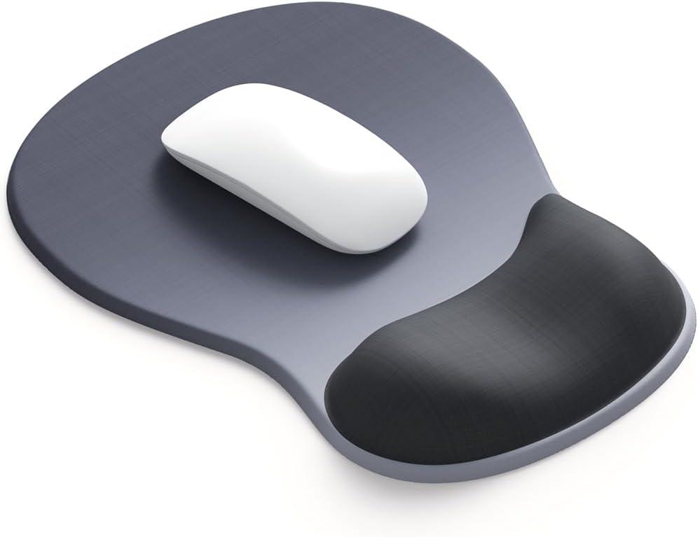 ErgoComfort Gel Wrist Rest Mouse Pad-Ergonomic Office Mousepad with Wrist Support-Non-Slip, Design Desk Accessories Mat for Home&Game Decor (06Mocha Sand)