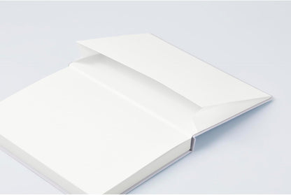 Maruman Mnemosyne Lined Notebook- Vertical A5, 5.83" x 8.27", 70 Sheets / 140 Pages, 7mm College Ruled With Center Line Journal, Perforated Pages & Wire-Bound to Lay Flat, Black, Made in Japan - Colors B