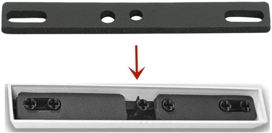 4pcs Keyboard Spacebar Foam Switch Silencer Pad Cotton Compatible with 6.25U Mechanical Keyboard Space Bar Black