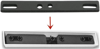 4pcs Keyboard Spacebar Foam Switch Silencer Pad Cotton Compatible with 6.25U Mechanical Keyboard Space Bar Black