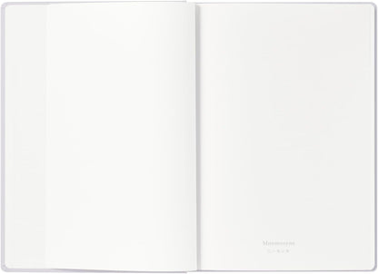 Maruman Mnemosyne Lined Notebook- Vertical A5, 5.83" x 8.27", 70 Sheets / 140 Pages, 7mm College Ruled With Center Line Journal, Perforated Pages & Wire-Bound to Lay Flat, Black, Made in Japan - Colors B