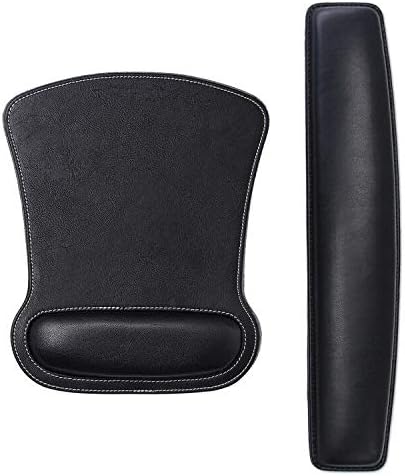 RICHEN Keyboard Wrist Rest Pad and Mouse Wrist Rest Support Mouse Pad Set,Sturdy & Comfortable & Lightweight for Easy Typing & Pain Relief-Ergonomic Support (Brown)