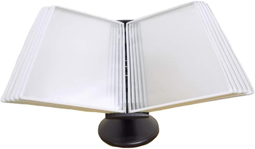 Wall Mount Reference Display System, Flip File Holder, Desktop or Wall-Mounted Display Stand with Adjustable tilt,Folders(C)