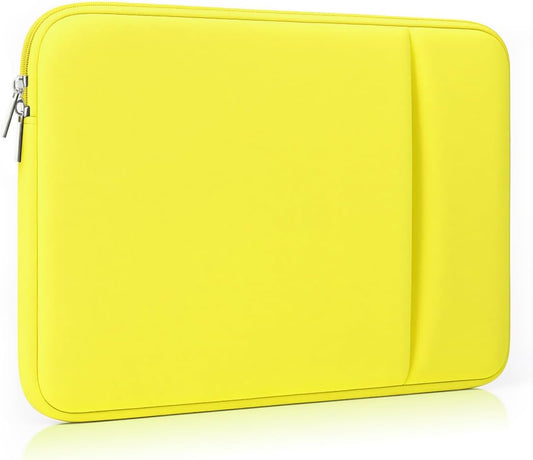 Laptop Sleeve for MacBook Neo/Air/Pro 13 inches A18/M5/M4/M3/M2/M1 Chip 2026-2020 A3404 A3449 A3240 A3113 with 2 Pockets Tablet Bag Case Accessories (Bright Pink)