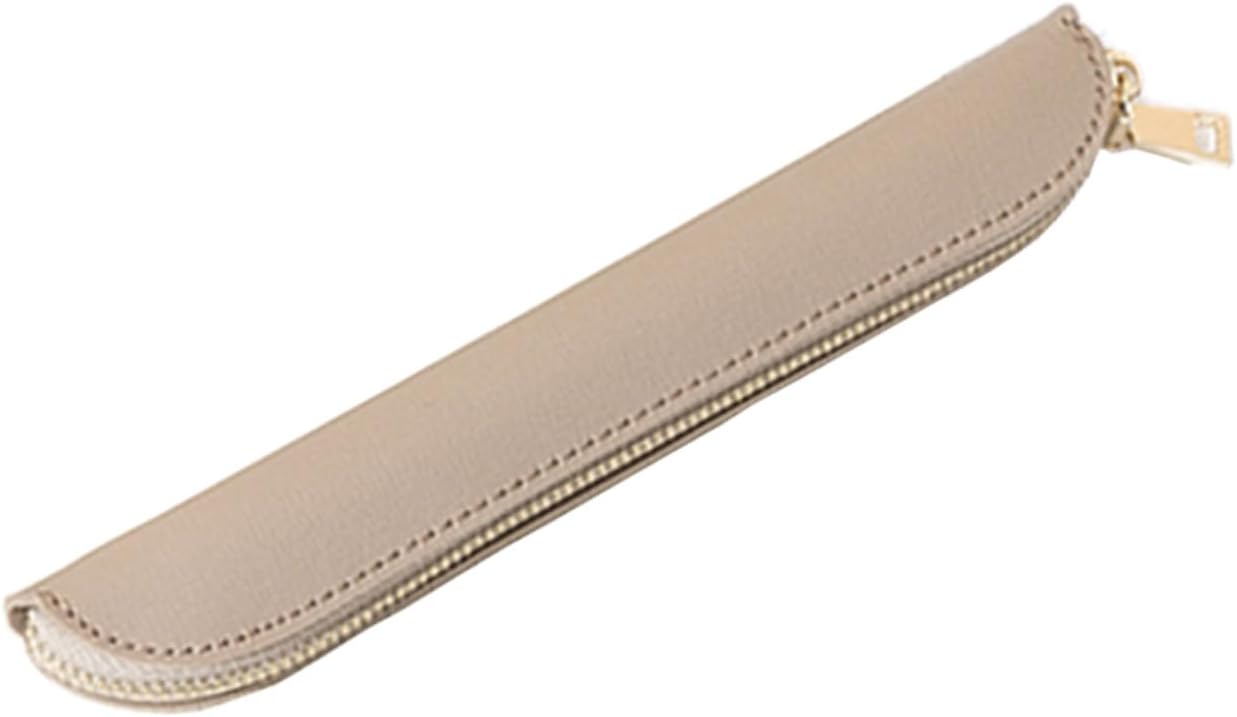Pencil Case Durable Pencil Pouch for Pens School Featuring Oxford Lap Design (Khaki,Oxford)