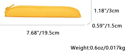 Pencil Case Durable Pencil Pouch for Pens School Featuring Oxford Lap Design (Khaki,Oxford)