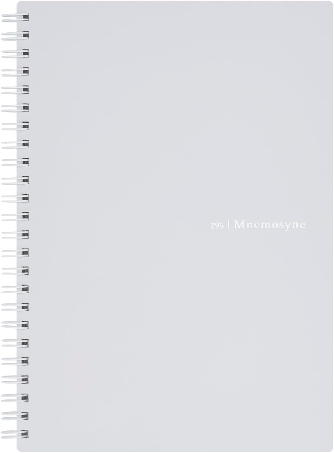 Maruman Mnemosyne Lined Notebook- Vertical A5, 5.83" x 8.27", 70 Sheets / 140 Pages, 7mm College Ruled With Center Line Journal, Perforated Pages & Wire-Bound to Lay Flat, Black, Made in Japan - Colors A