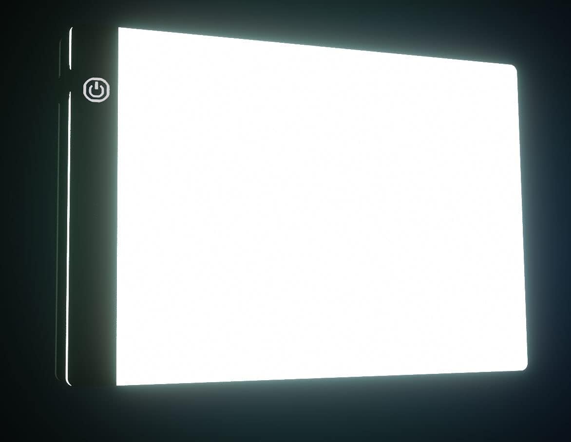 Portable A4 Tracing LED Board Light Box, Ultra-Thin Dimmable USB Cable Powered Artcraft Trace Light Pad Copy Boxes for Artists Tattoo Drawing, Sketching Tracer, Animation, X-ray