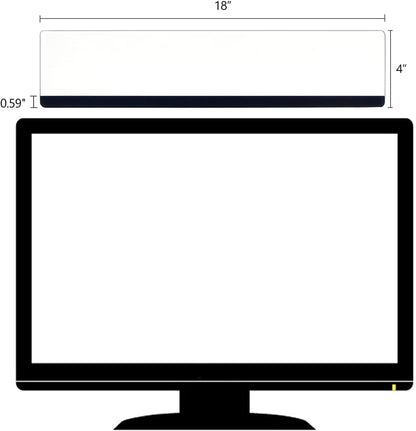 Monitor Memo Board Top Mount,18" Monitor Sticky Note Holder,Sticky Boards,Message Board for Computer Monitors