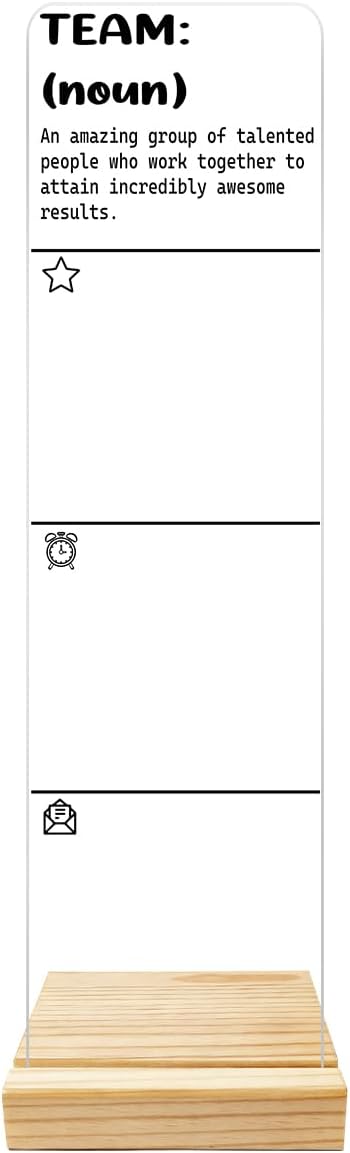 Monitor Memo Board Computer Monitor Memo Board Acrylic for Computer Monitors No Screen Damage Office Desk Accessories with Removable Design 12.6X 3.15 x 0.2 inches
