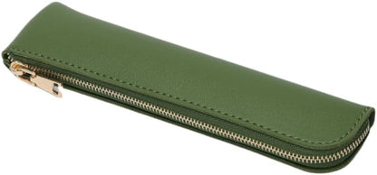 Canvas Pencil Case Small Pencil Pouch Slim Lightweight Pen Case Holder Cute Zipper Bag for School Office