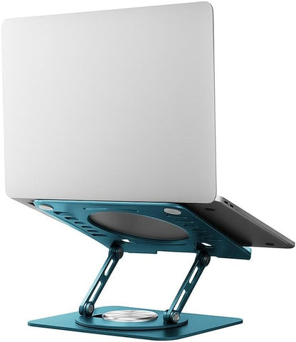 Uncaged Ergonomics Swivel Laptop Stand for Desk, Adjustable Computer iPad Stand for Desk w/ 360 Rotation, Portable Laptop Holder for Home Office Ergonomic Supplies