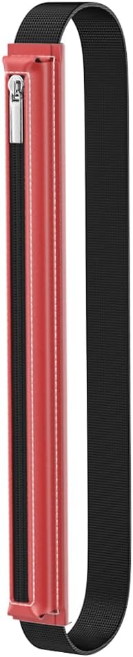 MoKo Pencil Case Fit Apple Pencil Pro, iPencil (USB-C), Apple Pencil 1st/2nd Generation, Stylus Pencil Sleeve PU Leather Zipper Pouch with Elastic Band for 9.7"-12.9" Tablet, Space Gray