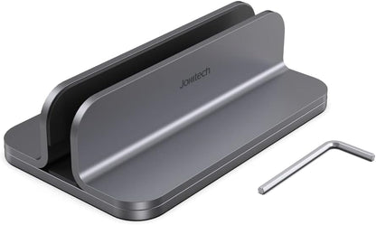 JOKItech Aluminum Laptop Stand, Sturdy and Adjustable, Compatible with Apple MacBook Pro/Air, Mac Mini, iPad Pro, Silver