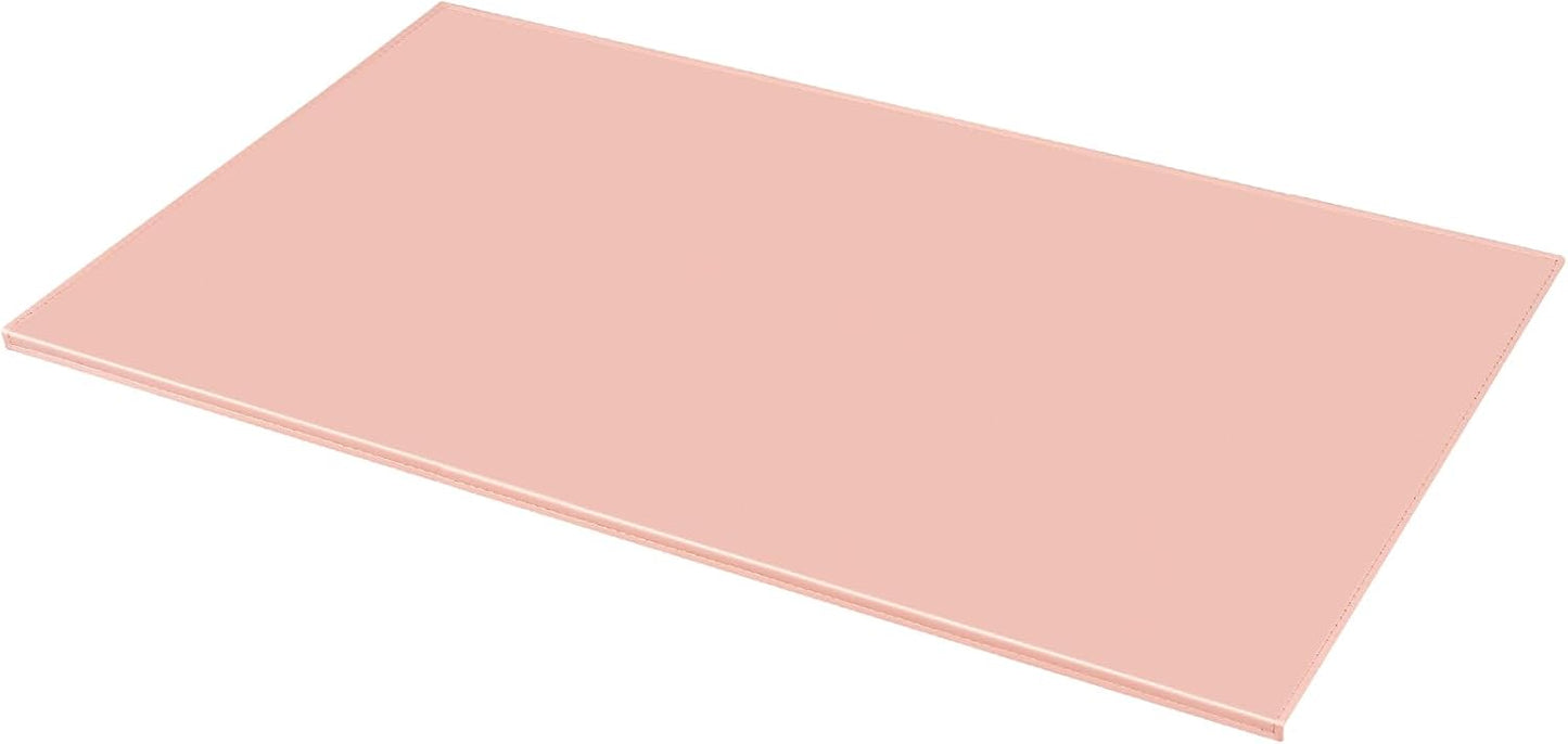AKOZLIN 35.4"x 18.9" Soft PU Leather Surface Office Desk Mouse Mat Anti-Push Pad with Full Grip Fixation Lip Table Blotter Edge-Locked Protector