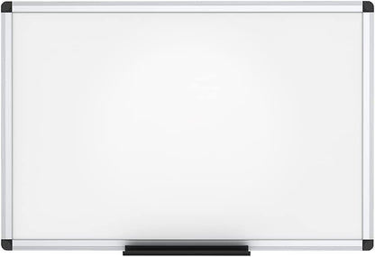 VIZ-PRO Magnetic Dry Erase Board, 24 X 18 Inches, Silver Aluminium Frame
