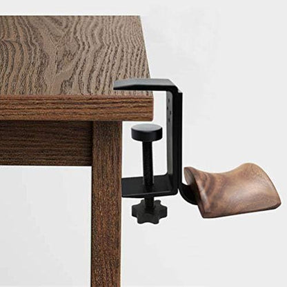 YANGMEI Under-Desk Mount Headphone Hanger Holder Headset Stand Walnut Wood Headphone Rack Hook Desk Tabletop Tape Under-Desk Mount Headphone Hanger Holder for Audio,Studio & Gaming Headphones