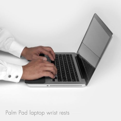 GRIFITI Small Slim Palm Pads Notebook Wrist Rest with Tacky Silicone Reposition Ergonomic Carpal Tunnel Resting Support for Computer MacBook & Laptop Keyboard Typing Pad (2 Small 3 x 2.75 inches)