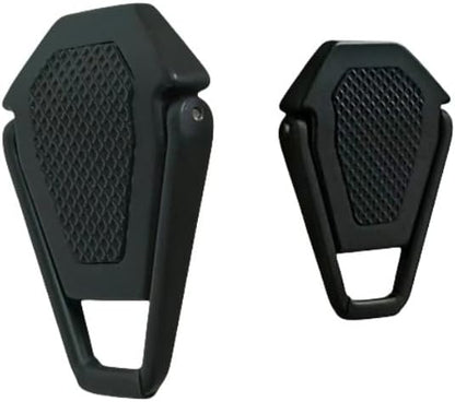 Portable Invisible Laptop Stand - 2PCS Zinc Alloy Laptop Mini Stand Heat Dissipation Pad, Laptop Lifter for 12-20 Inch Laptops (Black)