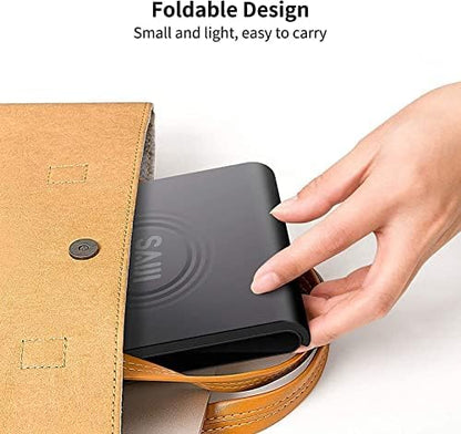 SAIJI Adjustable Tablet Stand Holder Portable Foldable Desktop Stand Dock Compatible for iPad, iPhone, Nintendo Switch, Samsung Galaxy and Kindle Fire Tablets – Gray