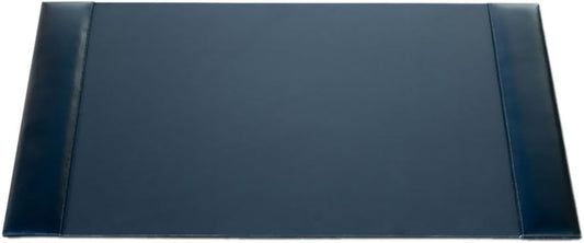 DACASSO Bonded Leather Desk Pad with Side Rails - Luxury Leather Desk Blotter for Writing - Padded Executive Desk Surface Protector - ( Burgundy, 30” x 18”)