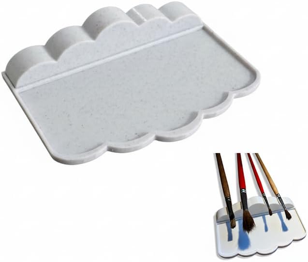 Compact Paint Brush Holder with Drip Tray – Portable Organizer for Artists, Kids & Crafters