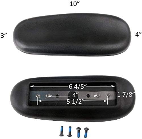 Office Chair Replacement Armrest Arm Pads Caps Univeral 4" 5.5" Mounting Hole 1 Pair, MingYi.Office