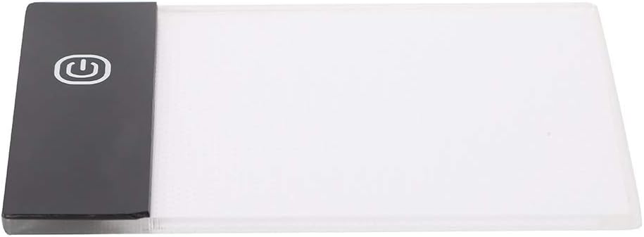 Simlug A6 Light Pad, LED Light Board, Non-Slip Backing, Bright, USB Cable, White, Plastic, Battery Powered, Art, Craft, Animation, Calligraphy, Painting