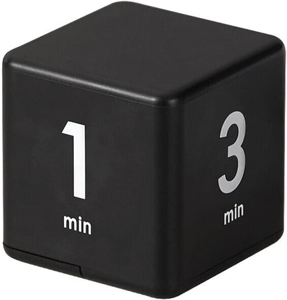 Feilifan Cube Timer, Productivity Cube Flip Timer for Kitchen Studying Workout Classroom Kids ADHD 15-20-30-60 Minute Preset, White