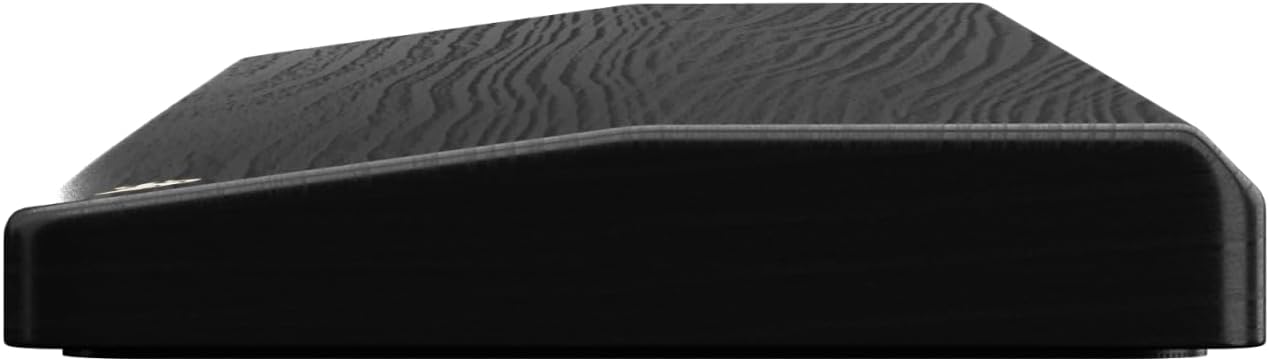 Glorious Gaming Wooden Keyboard Wrist Rest (Full Size) - White Ash Wood, Medium-Coarse Grain, Smooth Surface, Sweat & Oil Resistant, Easy Clean, Anti-Slip Rubber Base, 18" x 4" x 0.79" - Onyx